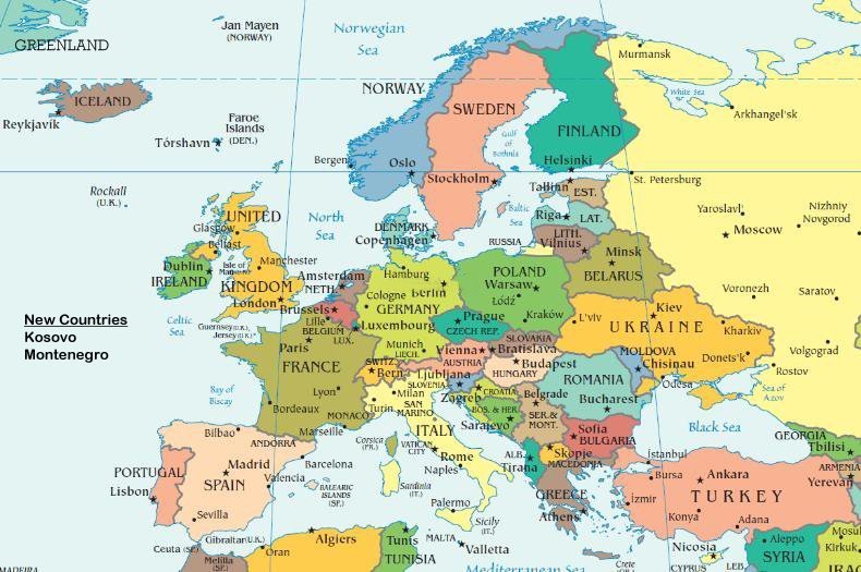Clickable Europe Map